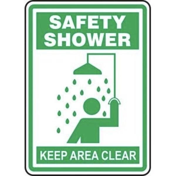 Accuform Exit Sign, Adhesive Dura-Poly, 10 in W, 14 in H MFSD519XV - main